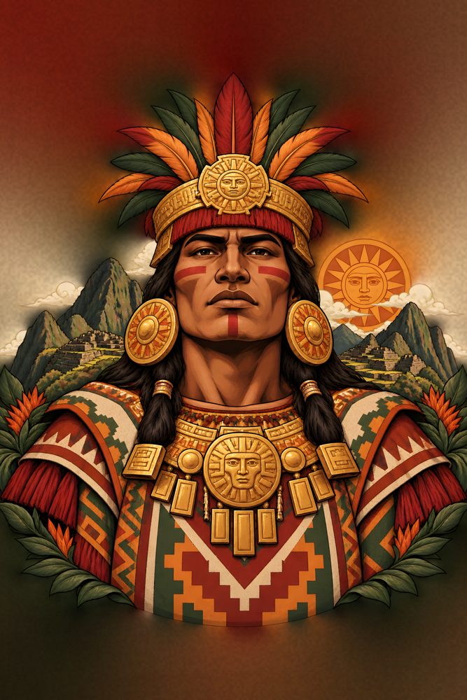 Inca Ruler of the Golden Sun – printable wall art